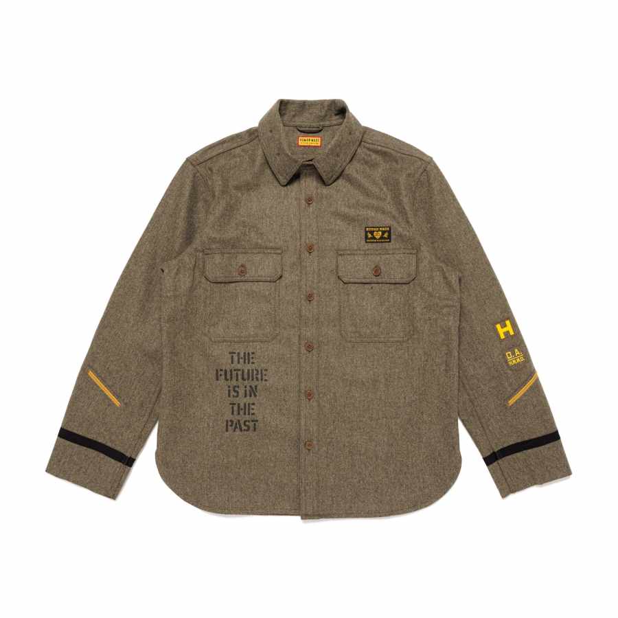 HUMAN MADE HUMAN MADE SS25 Shirts Unisex Lapel Moderate