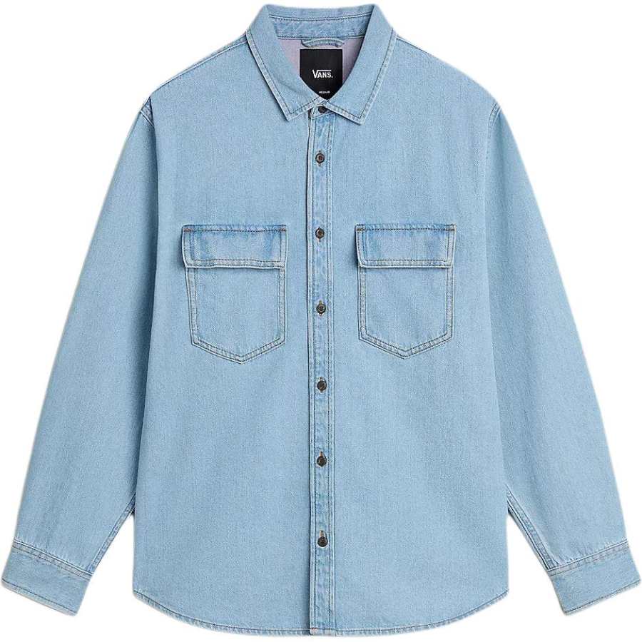 Vans Vans Shirts Men's Blue Lapel Moderate