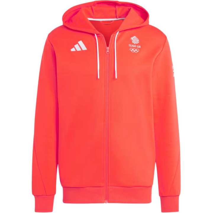 Adidas Adidas UK Training Top Olympics Collection TEAM GB HOODIE Sweatshirt Men's Bright Red