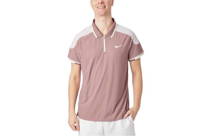 Nike Nike Polo Shirts Men's Brown Pointed Collar Moderate Straight Fit