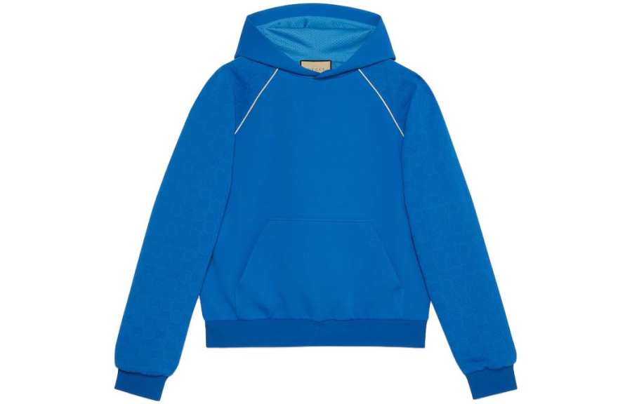 GUCCI Sweatshirts Men's Blue Hooded Moderate Other