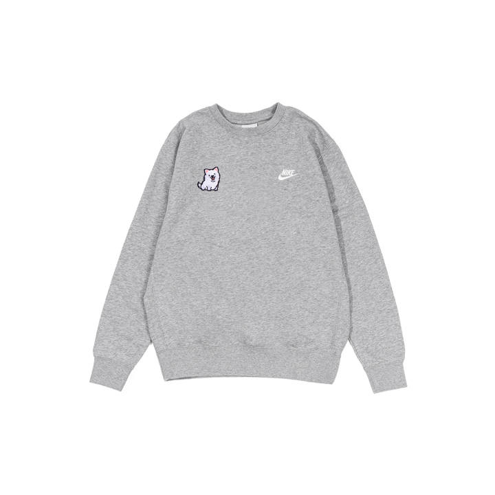 Nike Nike Sweatshirts Men's Gray Crew Neck Moderate Regular