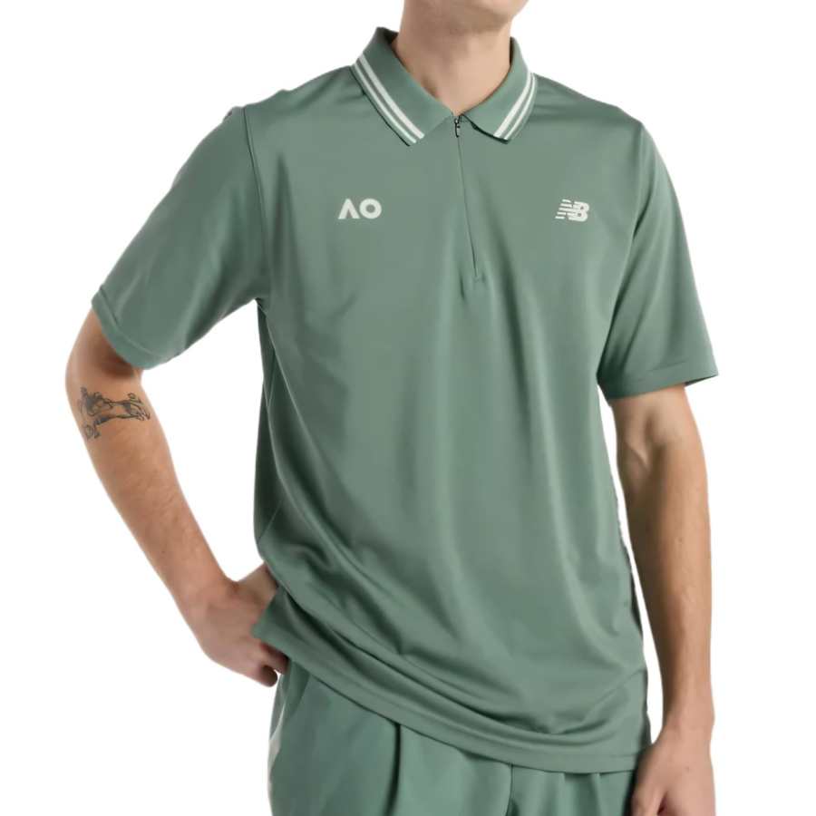 New Balance New Balance Polo Shirt Men's Green