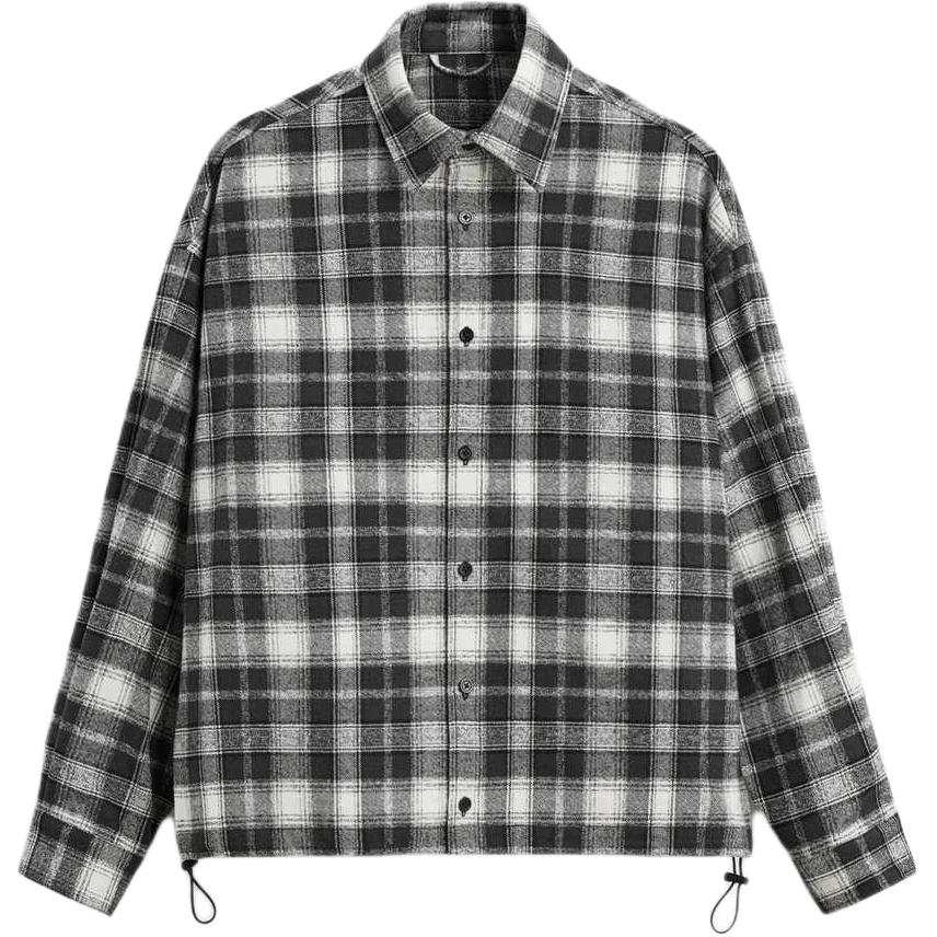 ZARA New Year Shirts Men's Black/White Lapel Moderate