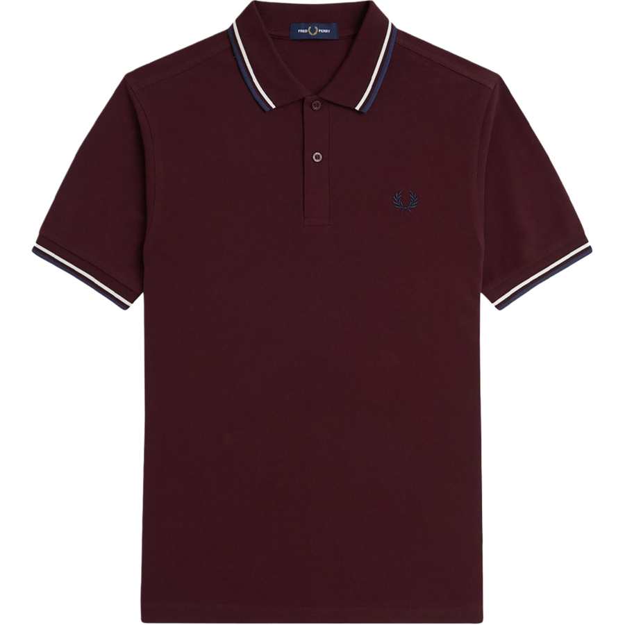 Fred Perry laurel-wreath trim polo shirt