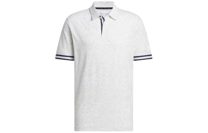 Adidas Adidas Polo Shirts Men's White Lapel Moderate Straight Fit