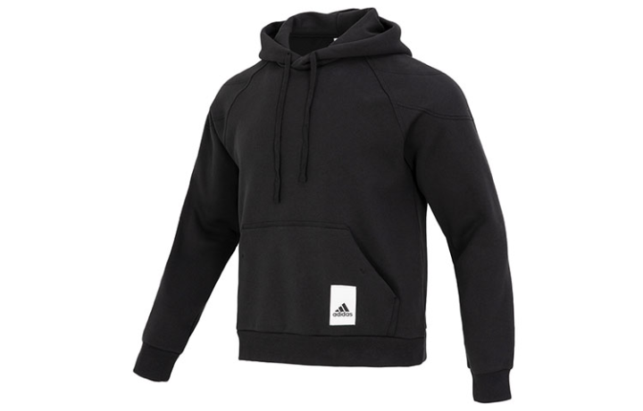 Adidas Adidas Sweatshirts Men's Black Hooded Moderate Regular