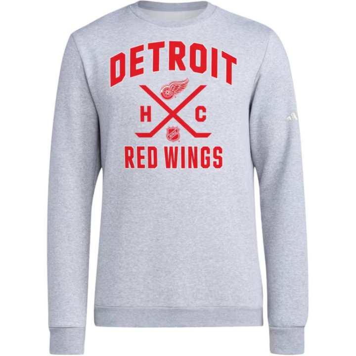 Adidas Adidas Red Wings Ice Hockey Sweatshirt Men's Medium Gray
