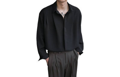 SJCE ZPZ Shirts Unisex Pointed Collar Moderate Shirt
