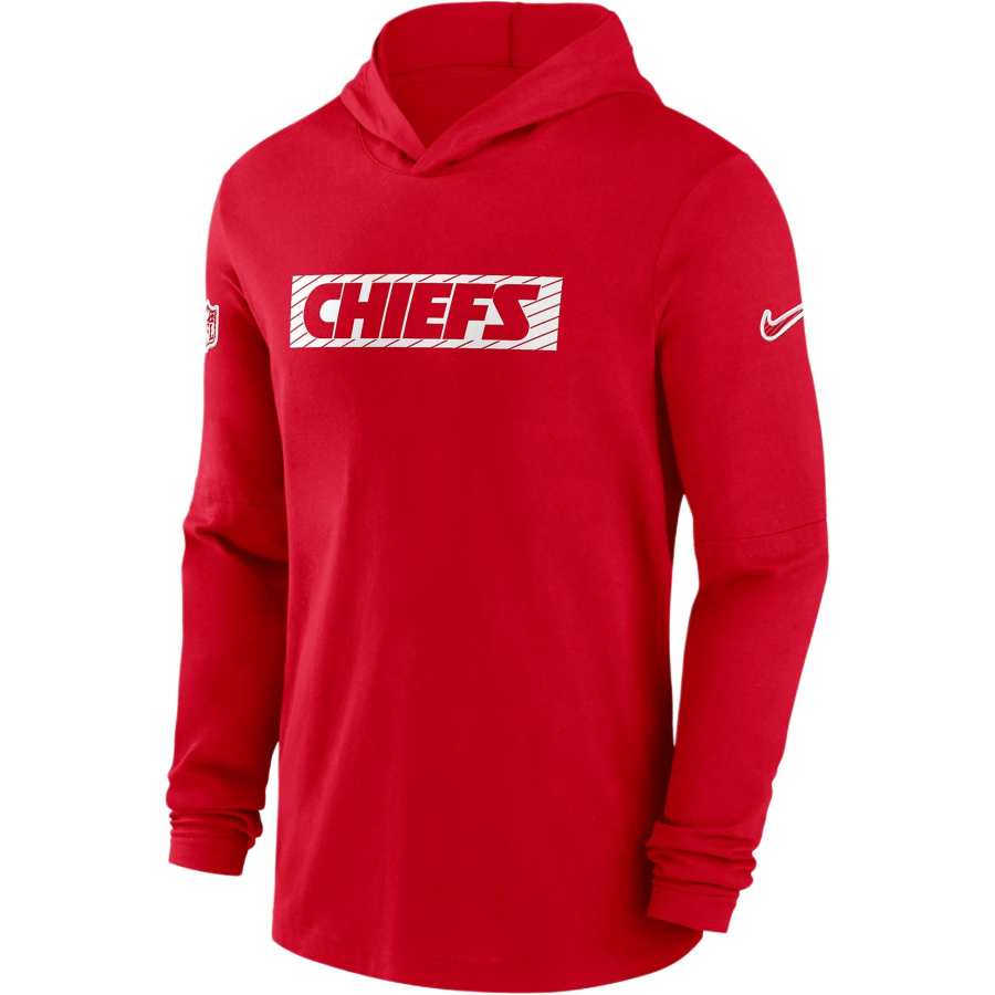 Nike Nike Kansas City Chiefs Sideline Men's Nike Dri FIT Nfl Long Sleeve Hooded Top
