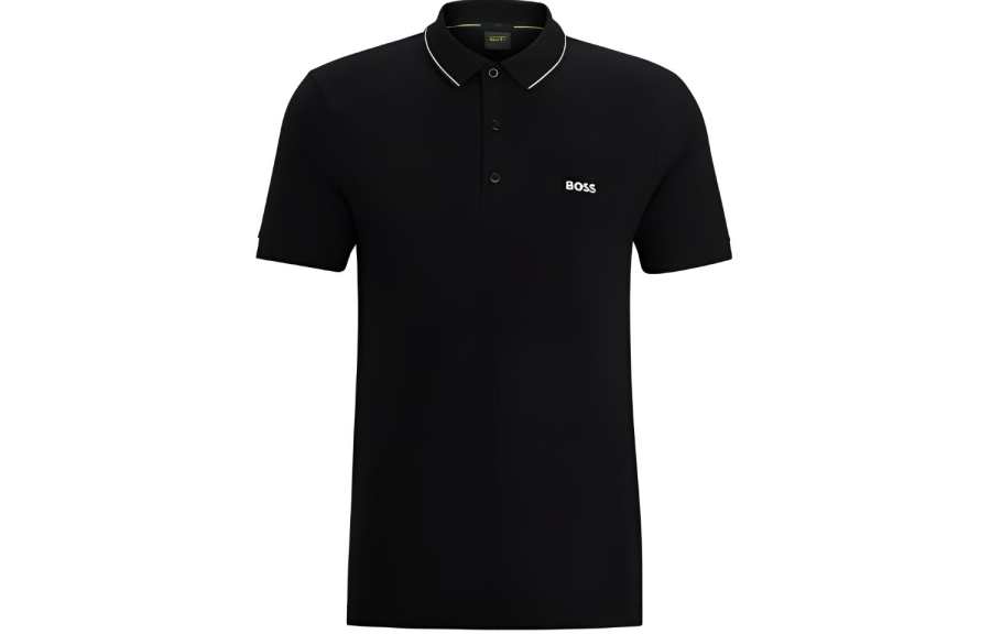 Hugo Boss logo-print cotton polo shirt