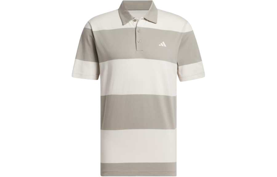 Adidas Adidas Colorblock Rugby Stripe Polo Shirt Polo Shirt Men's Light Gray