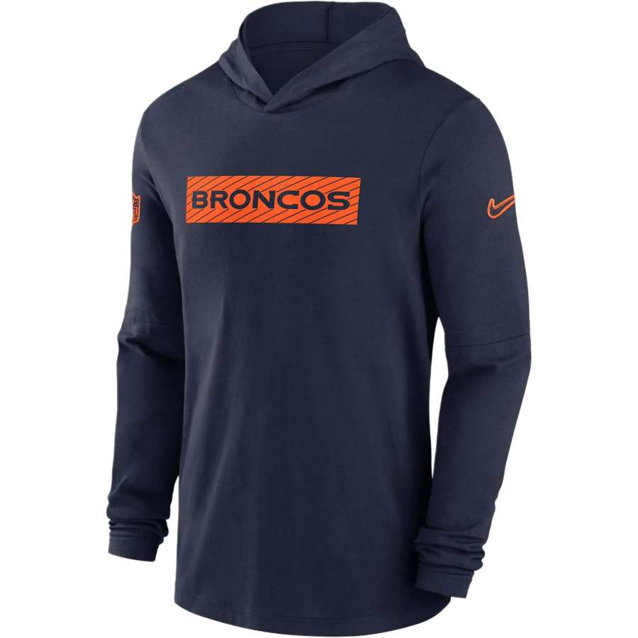 Nike Nike Denver Broncos Sideline Men's Nike Dri FIT Nfl Long Sleeve Hooded Top