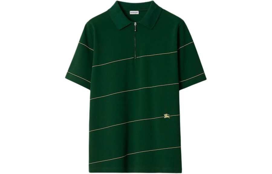Burberry Striped Cotton Polo Shirt