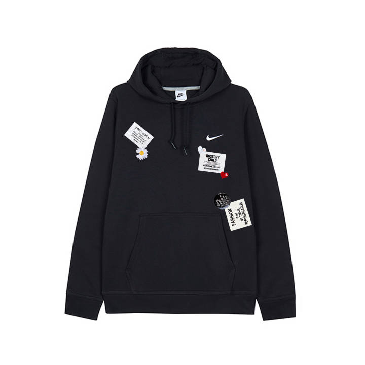 Nike Nike Sweatshirts Men's Black Hooded Moderate Regular