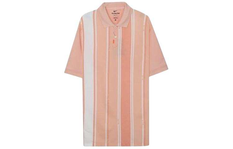 Nike Nike Polo Shirts Men's Orange Polo Collar Moderate Straight Fit