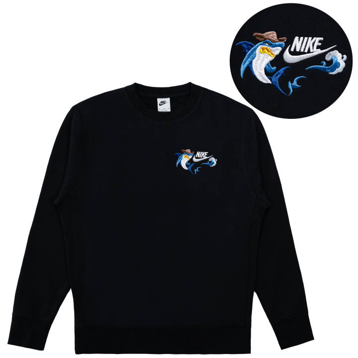 Nike Nike Sweatshirts Unisex Black Crew Neck Moderate Regular