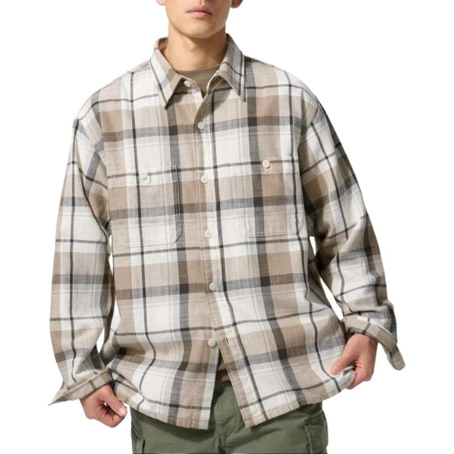 UNIQLO Shirt Unisex Light Beige