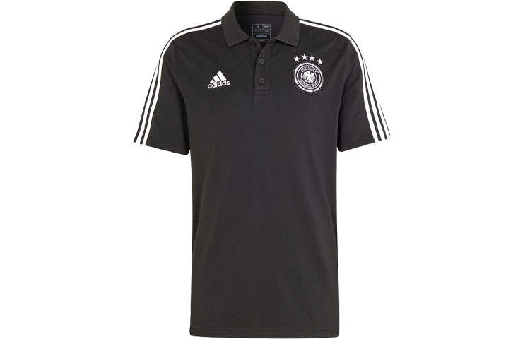Adidas Adidas Germany Dna 3 Stripes Polo Shirt Polo Shirt Men's Black