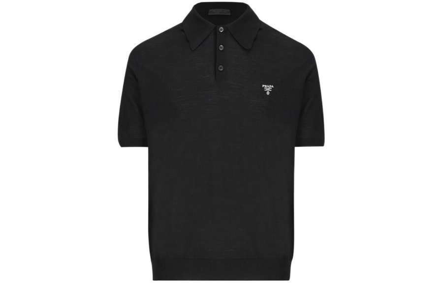 PRADA PRADA SS24 Polo Shirt Men's Black