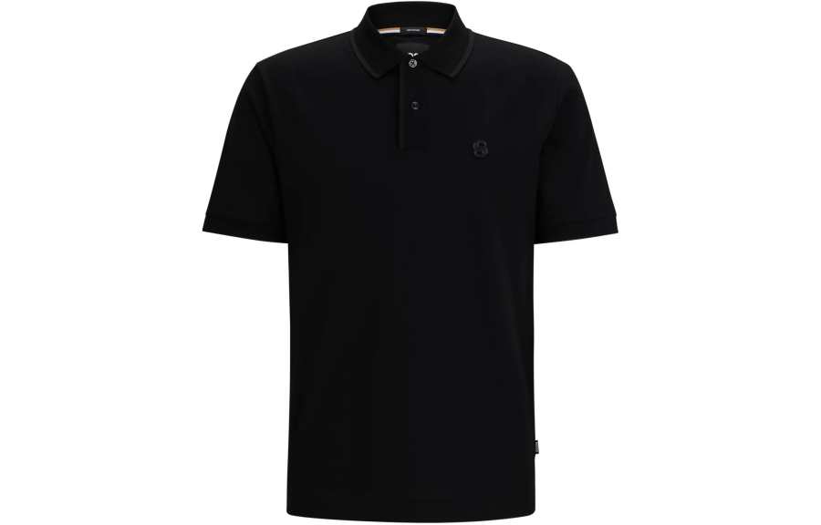 HUGO BOSS Logo embroidered Cotton Polo Shirt