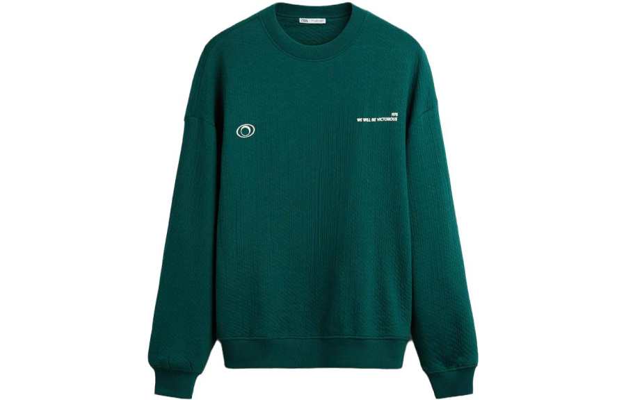 ZARA Sweatshirt Men's Green/Blue