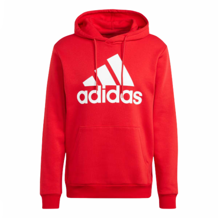 Adidas Adidas Essential ESSENTIALS FLEECE BIG LOGO HOODIE Sweatshirt Men's Red