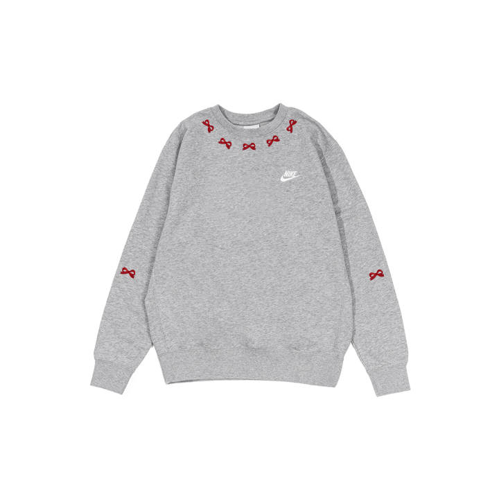 Nike Nike Sweatshirts Men's Gray Crew Neck Moderate Regular