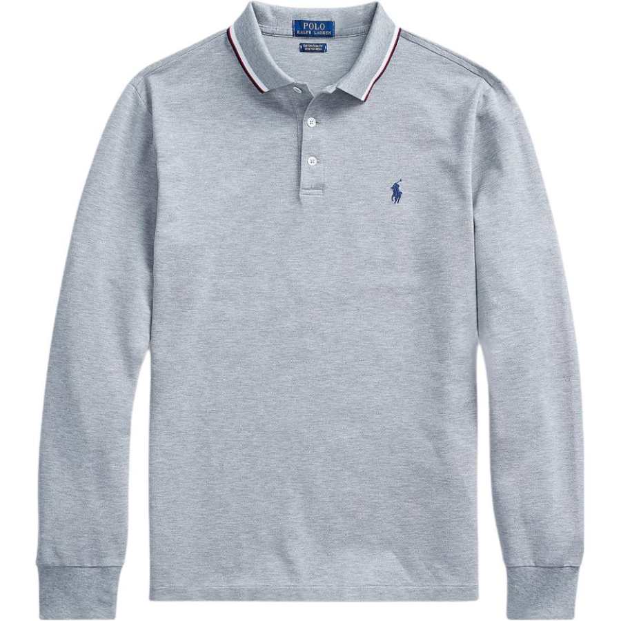Polo Ralph Lauren Polo Shirt Custom Slim Fit Men's Gray