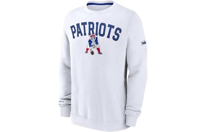 Nike Nike x NFL Collaboration New England Patriots Athletic Team Sweatshirt Men's White