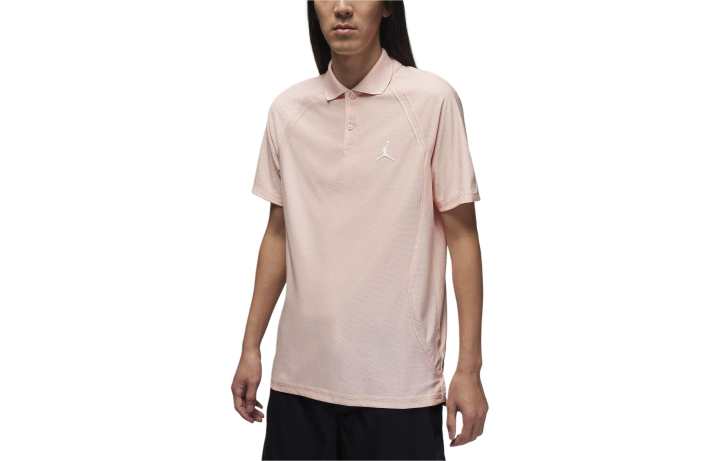 Jordan Jordan Polo Shirts Men's Pink Polo Collar Moderate Straight Fit