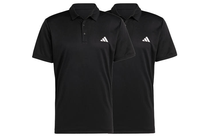 Adidas Adidas Tennis Fab Polo Shirt Polo Shirt Men's 2 Pack Black