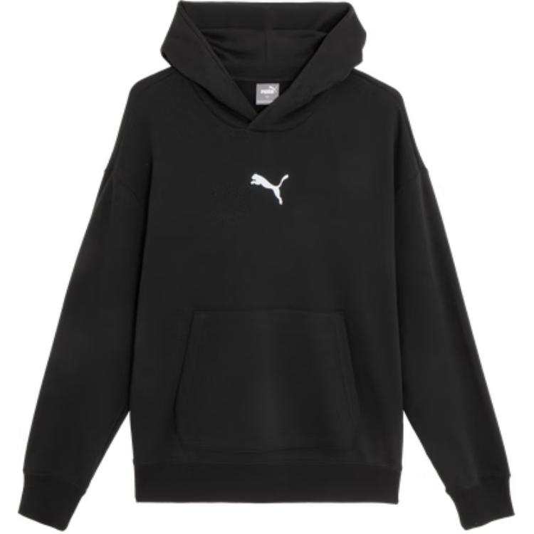 PUMA ESS Sweatshirts Men's Black Hooded Moderate