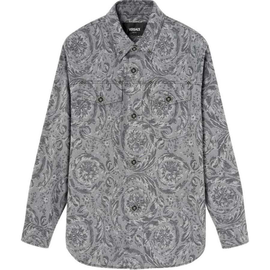 VERSACE VERSACE Barocco Jacquard Long Sleeved Overshirt
