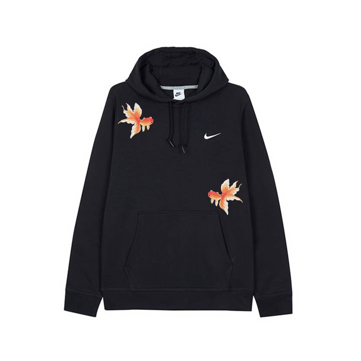 Nike Nike Sweatshirts Men's Black Hooded Moderate Regular