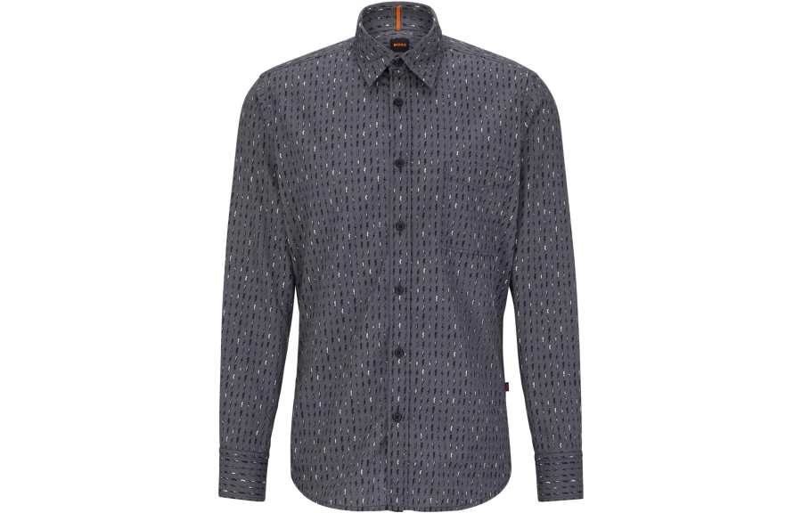 HUGO BOSS SS23 Shirt Men's Dark Gray