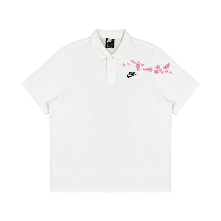 Nike Nike Polo Shirts Unisex White Polo Collar Moderate Straight Fit