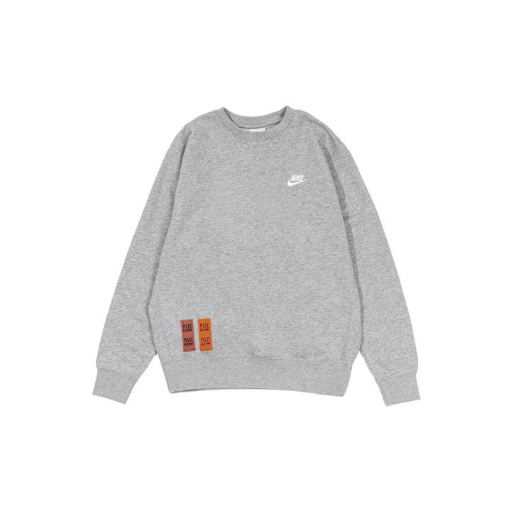 Nike Nike Sweatshirts Men's Gray Crew Neck Moderate Regular