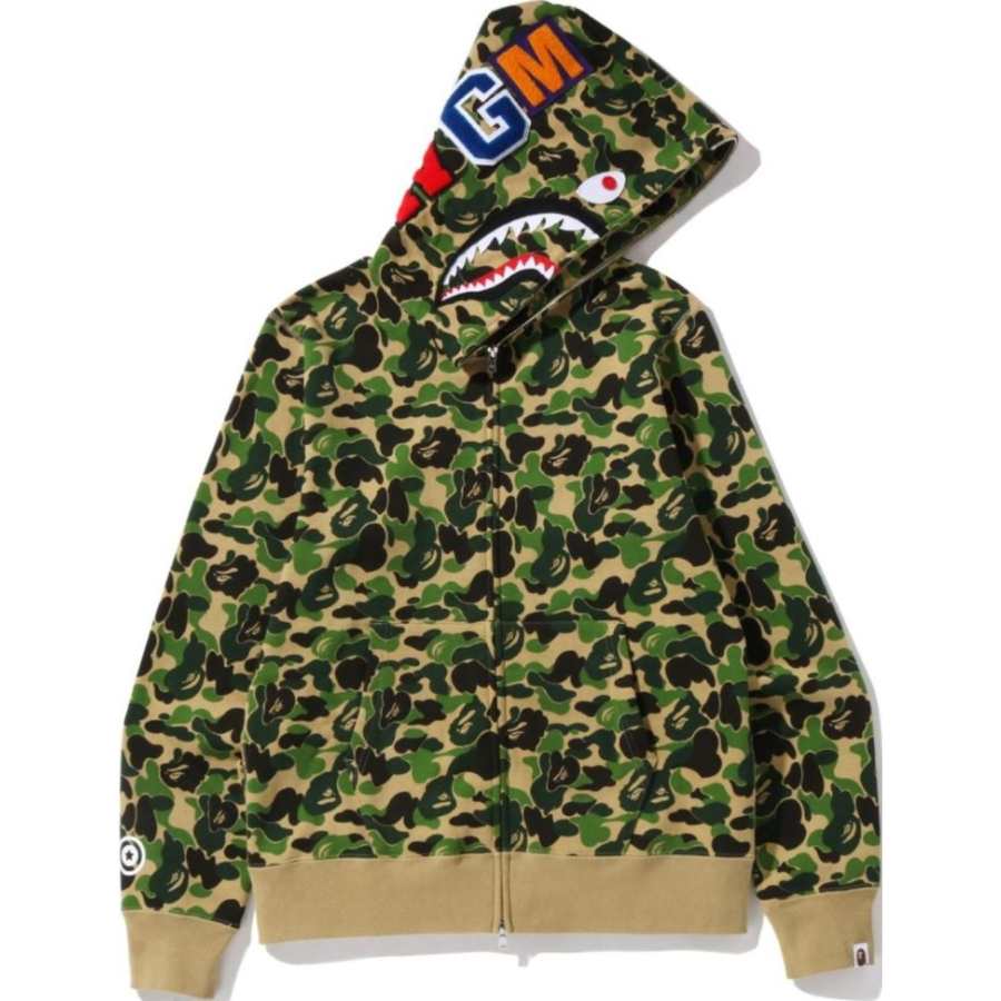A BATHING APE Bape Abc Camo Shark Full Zip Hoodie