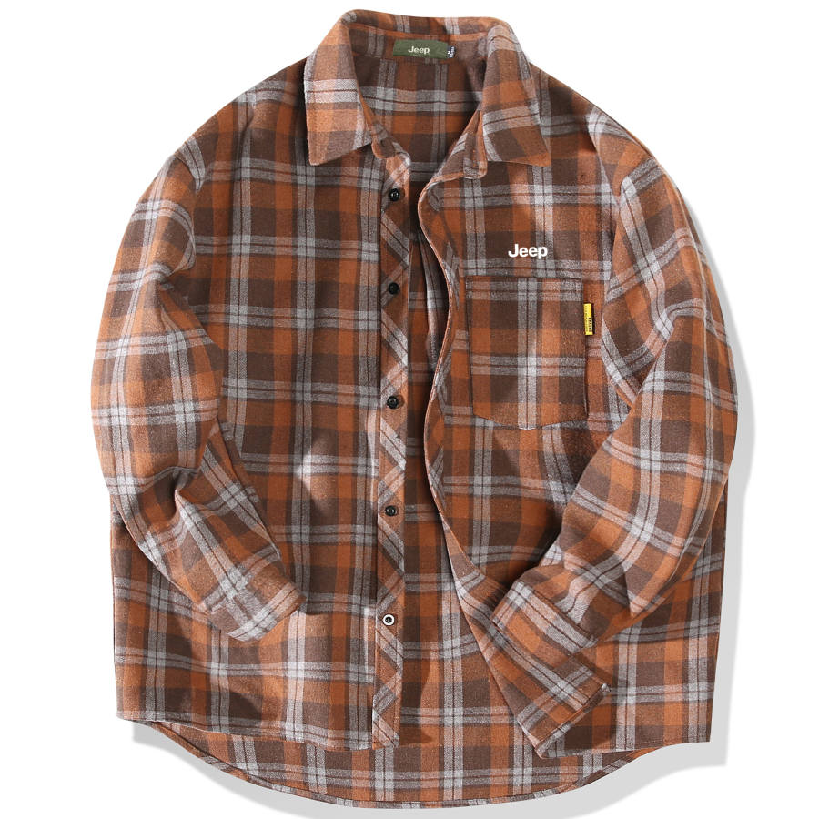Jeep Jeep Shirts Unisex Lapel Moderate Workwear