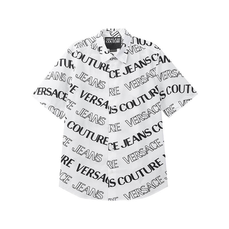 VERSACE JEANS COUTURE SS25 Shirt Men's White Black