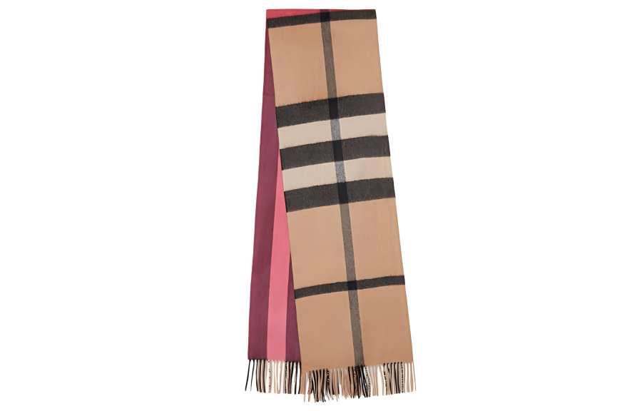 Burberry Knit Scarves Women's Rose Pink Red