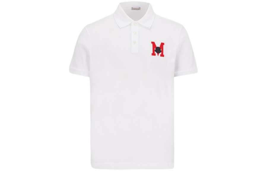 Moncler Logo Embroidered Short Sleeved Polo Shirt