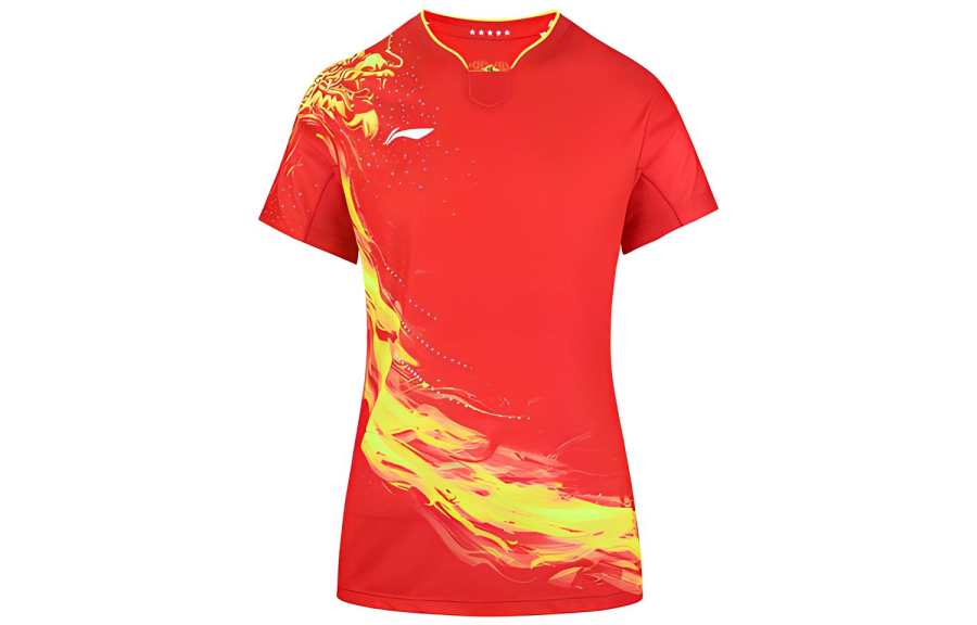 Li-Ning Li Ning T Shirt Women's Total Cherry Red