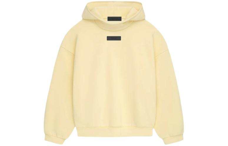 Fear Of God Essentials SS24 Hoodie Letter Pattern Hooded Pullover Fleece Lined Long Sleeve American Style Sweatshirt
