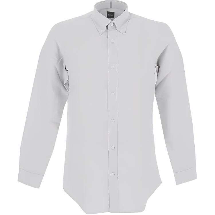 HUGO BOSS Boss HUGO BOSS Buttoned Long Sleeved Curved Hem Shirt