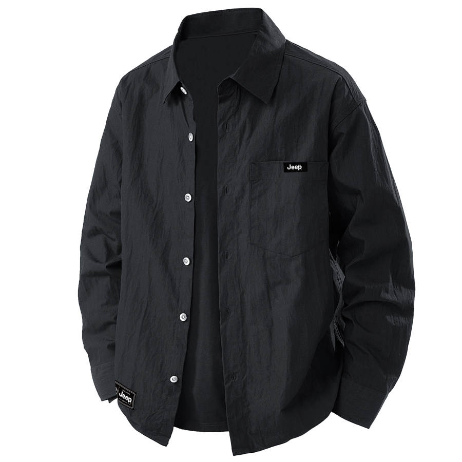 Jeep Jeep Shirts Unisex Lapel Moderate Workwear