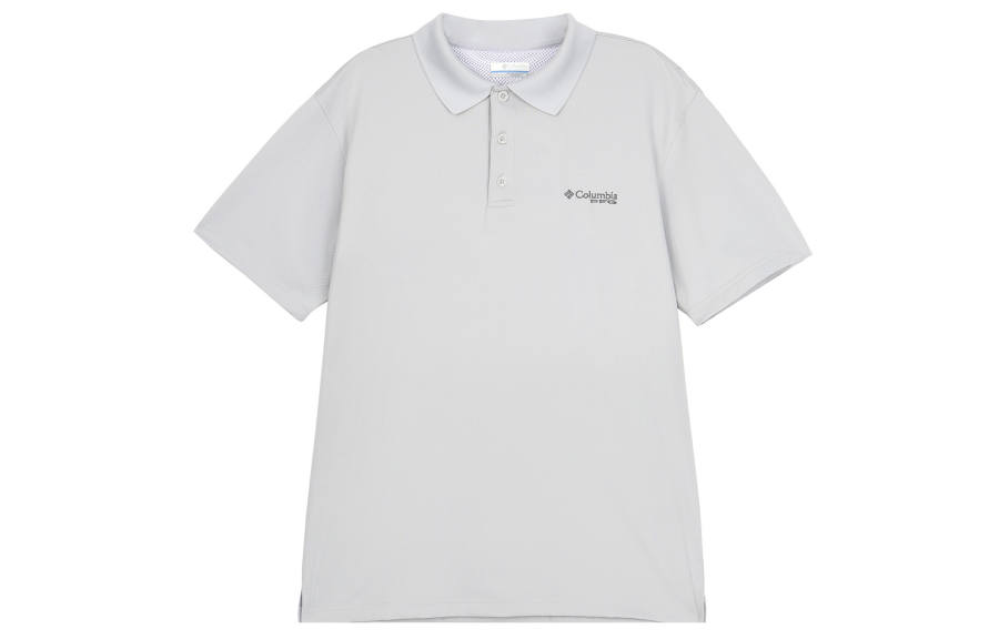 Columbia Polo Shirt Men's Gray Blue