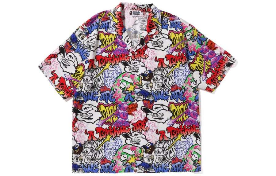 A BATHING APE A BATHING APE Shirts Men's Multicolor Lapel Moderate Other