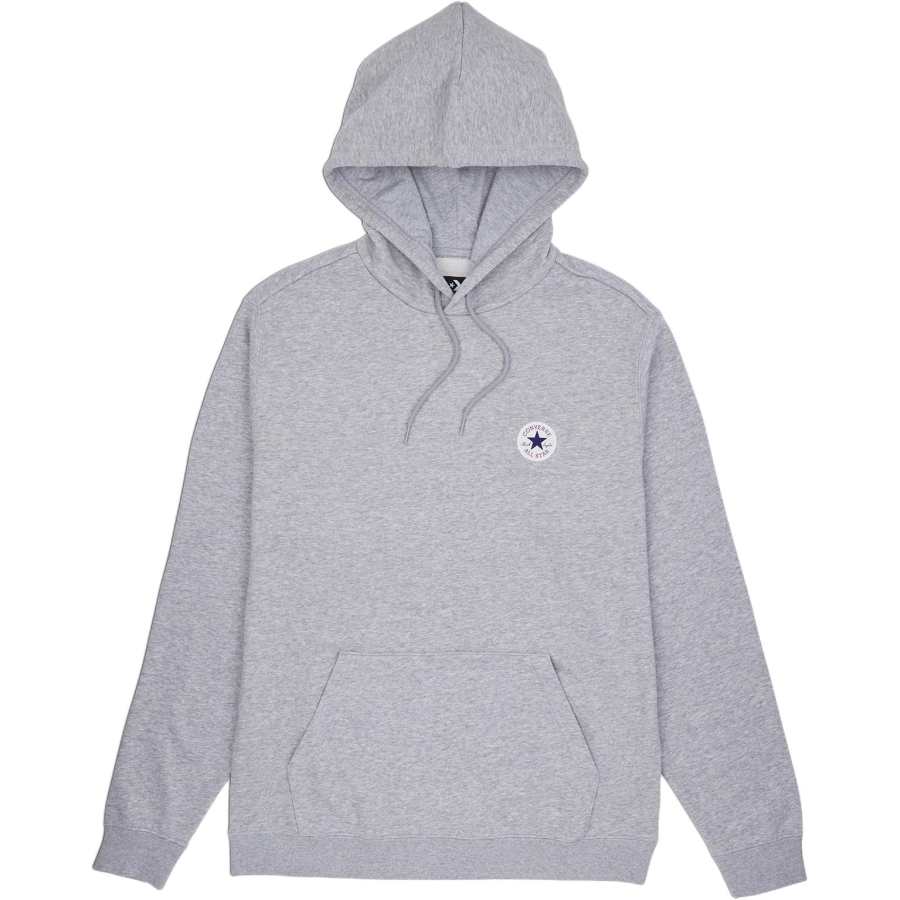 Converse Sweatshirts Men's Gray Hooded Non Detachable Moderate